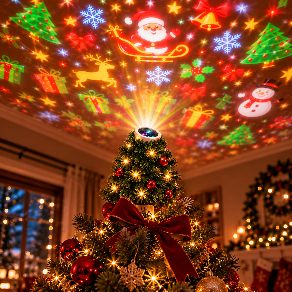 Christmas Magic Tree — Indoor Christmas Projector 🎄✨