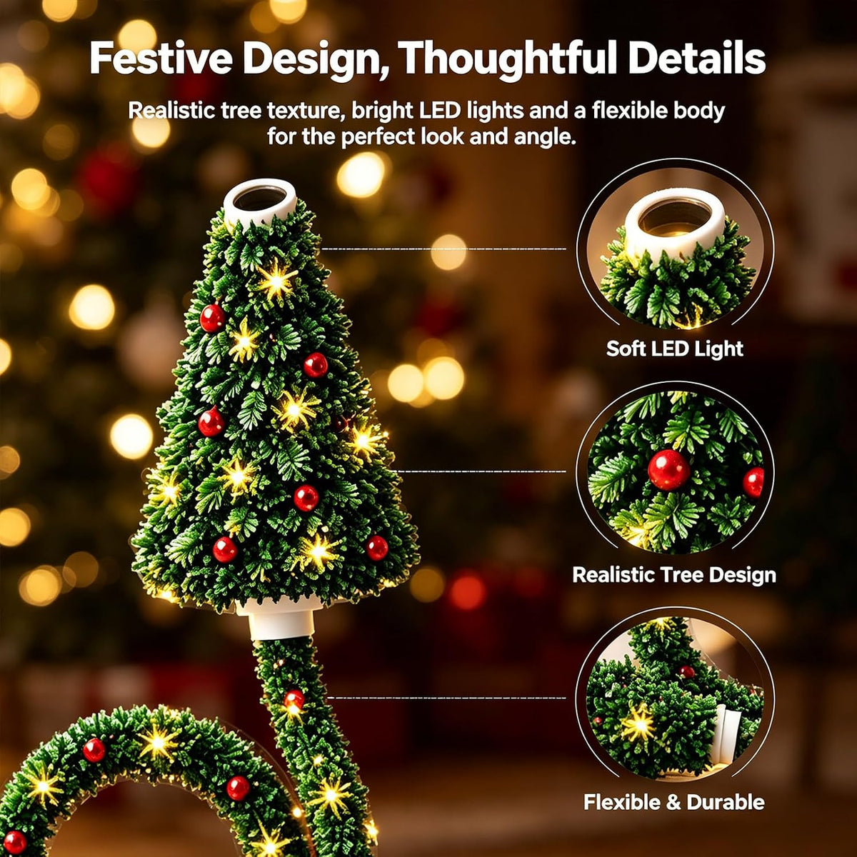 Christmas Projector Indoor, Plug and Play HD Christmas Projector Light，1Pc
