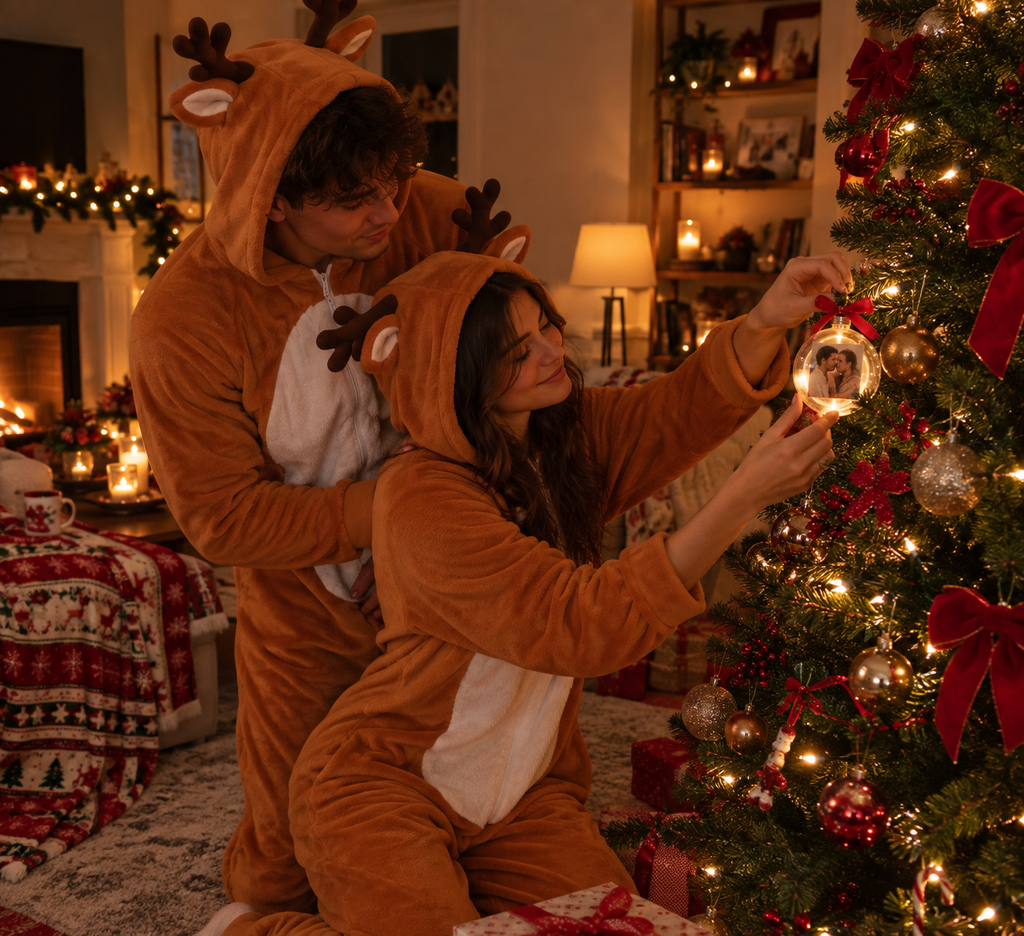 Merry & Matching Reindeer Onesies