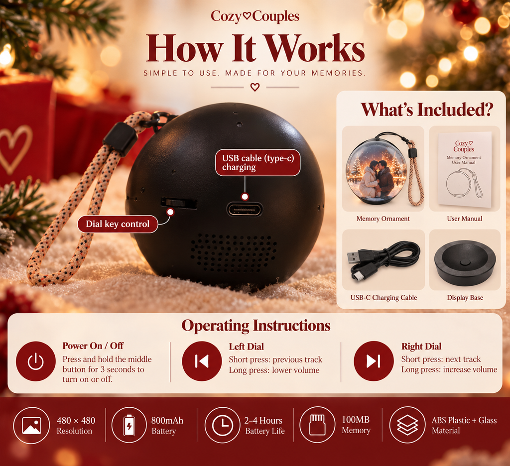The Memory Ornament — 3D Video Crystal Ball. 🎄🔮❤️