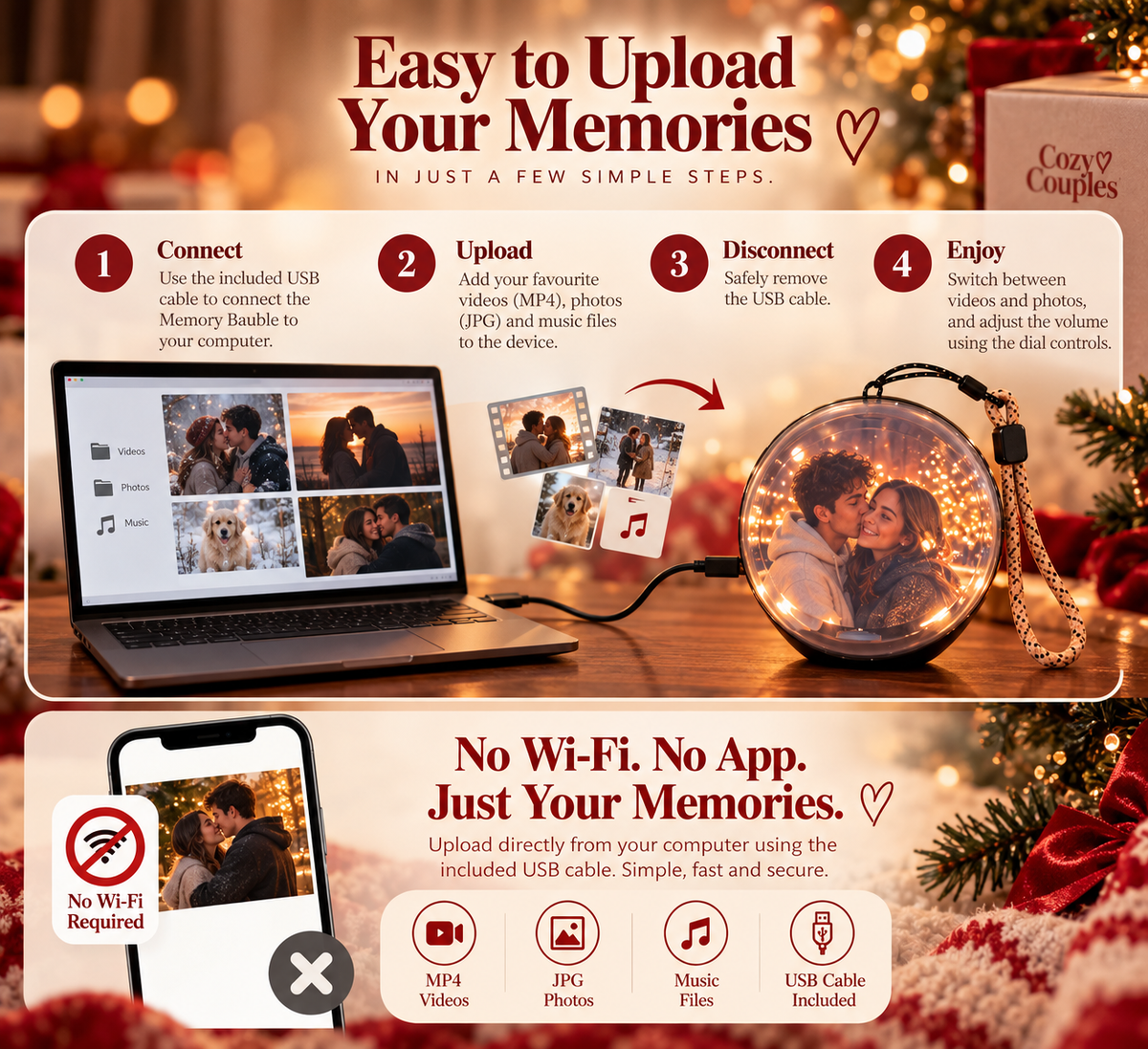 The Memory Ornament — 3D Video Crystal Ball. 🎄🔮❤️