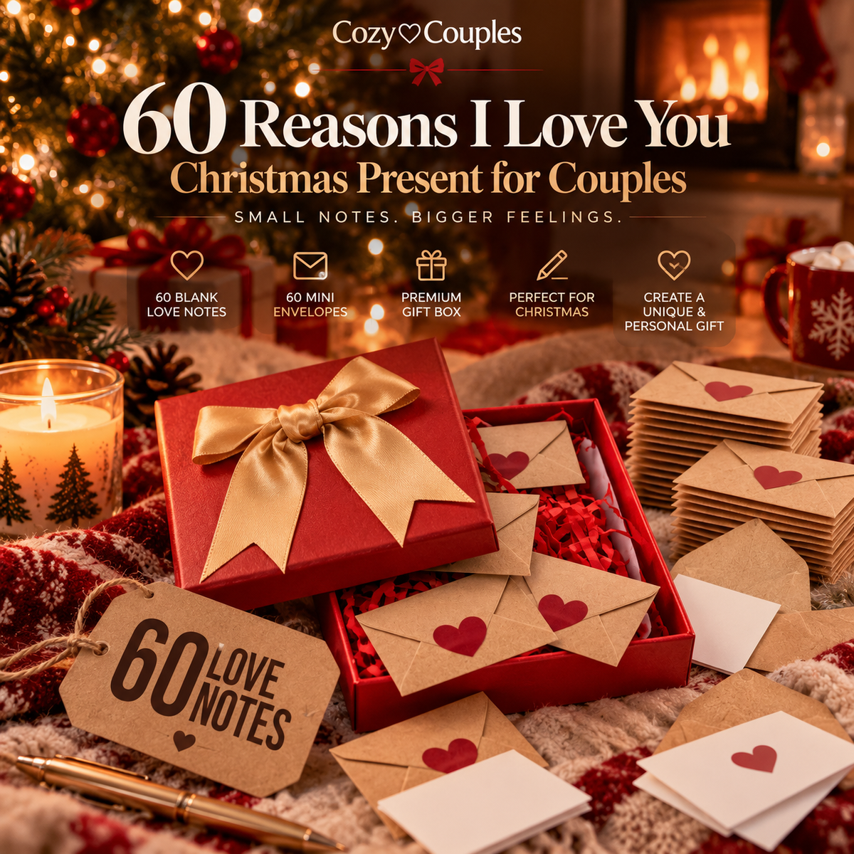 60 Reasons I Love You — Romantic Christmas Present ❤️