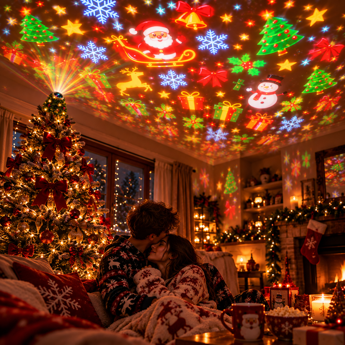 Christmas Magic Tree — Indoor Christmas Projector 🎄✨